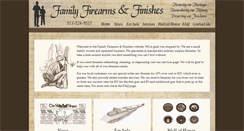 Desktop Screenshot of familyfirearmsandfinishes.com